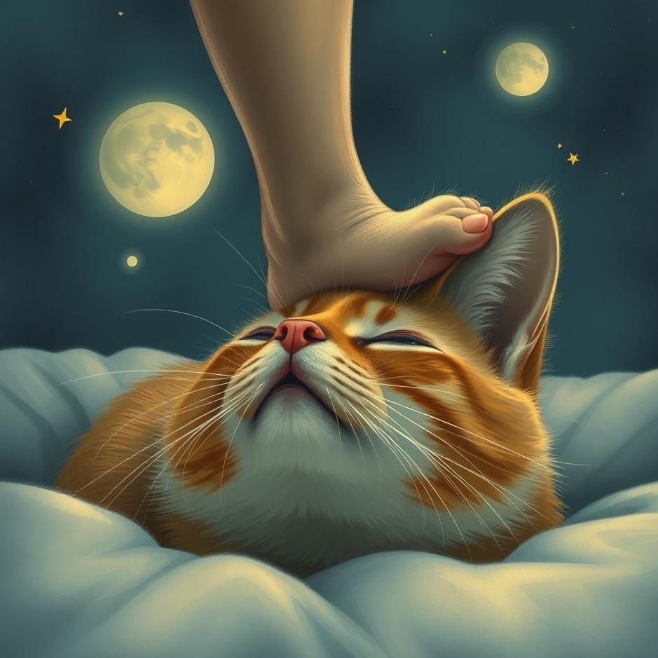 Dream : Stepping on a cat's head in a dream