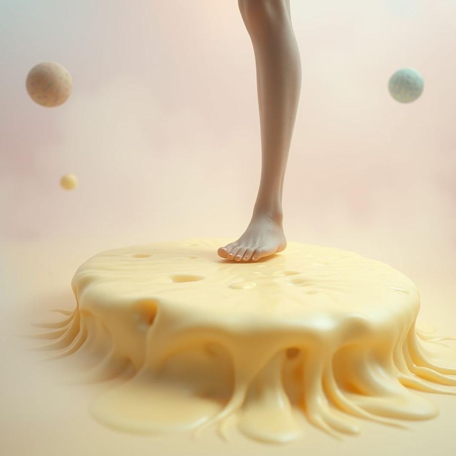 Dream : Stepping on cheese in a dream
