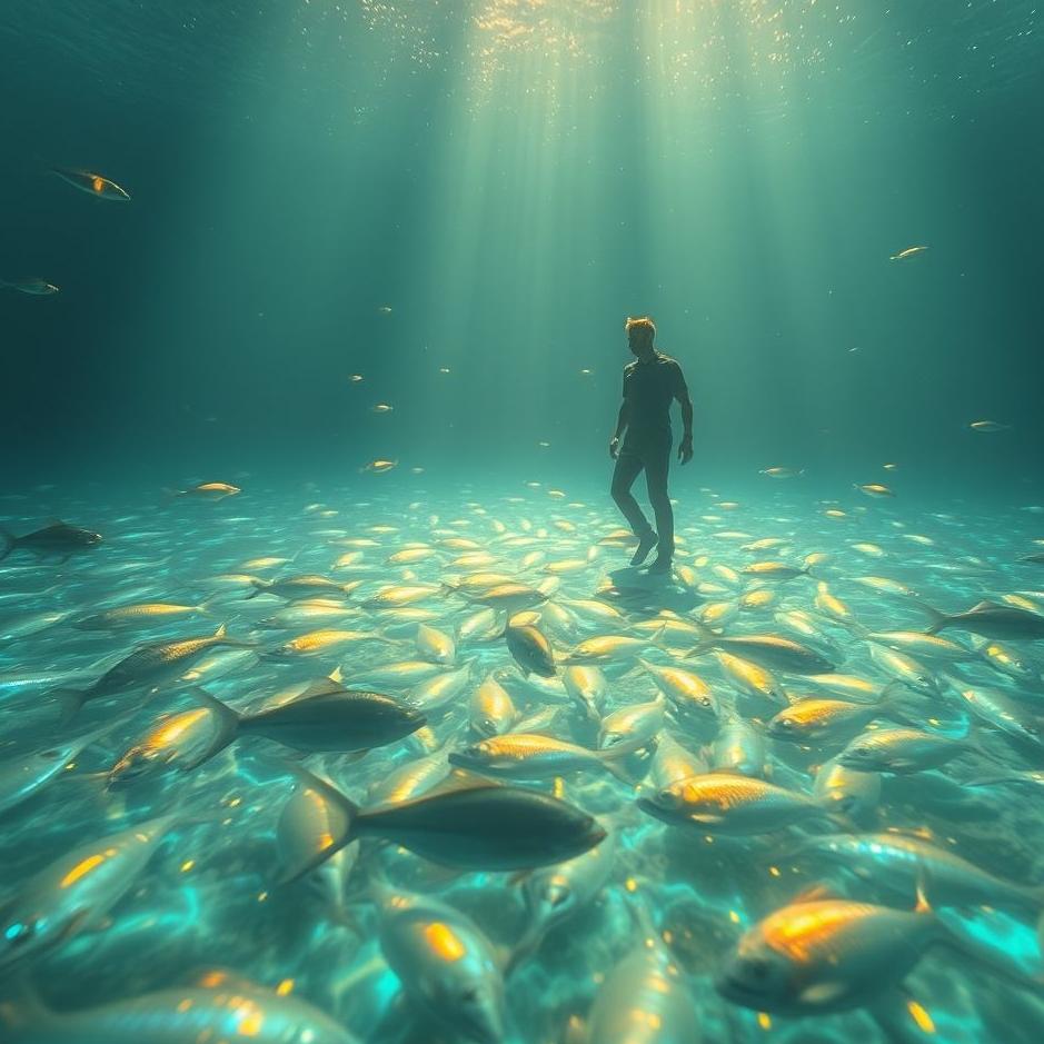 Dream : Stepping on fish in a dream