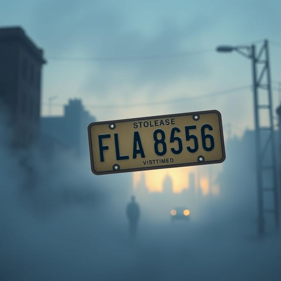 Dream : Stolen license plate in a dream