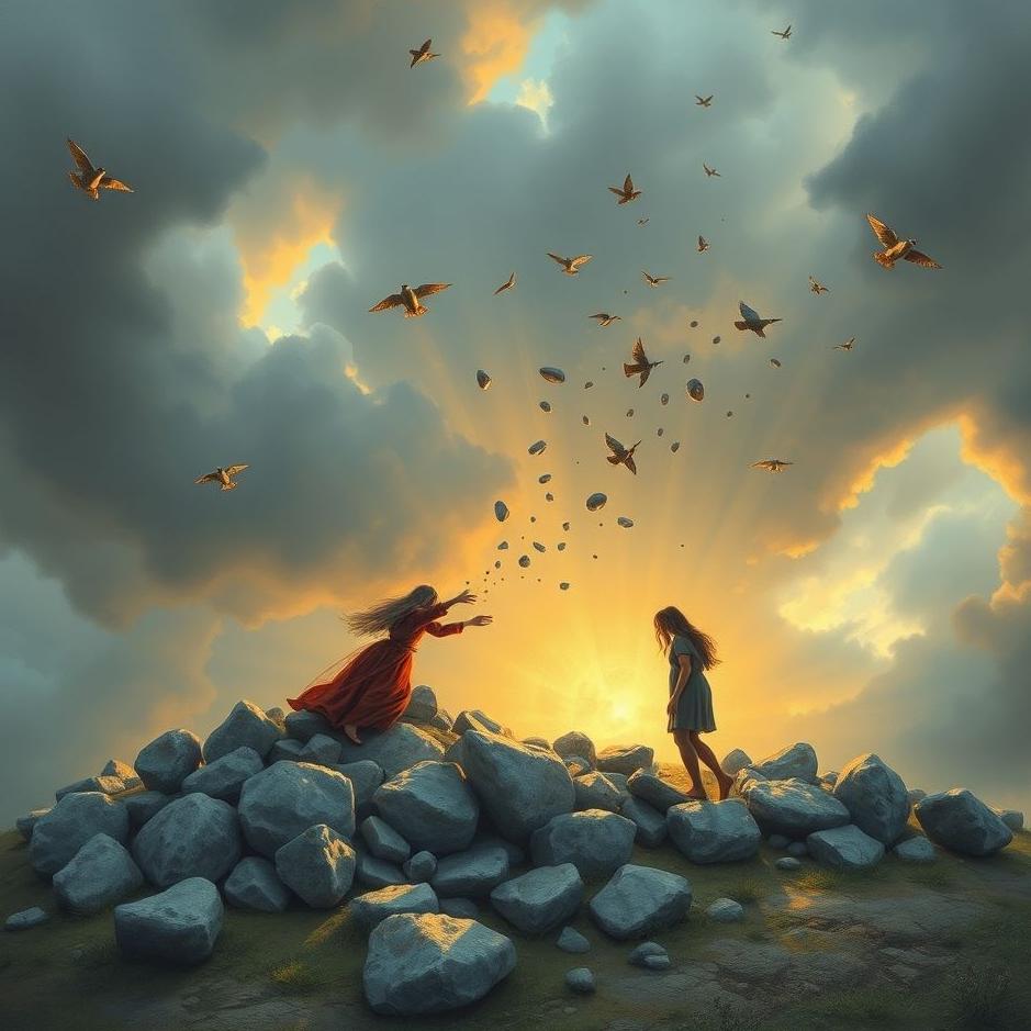 Dream : Stones being thrown at your loved one in a dream