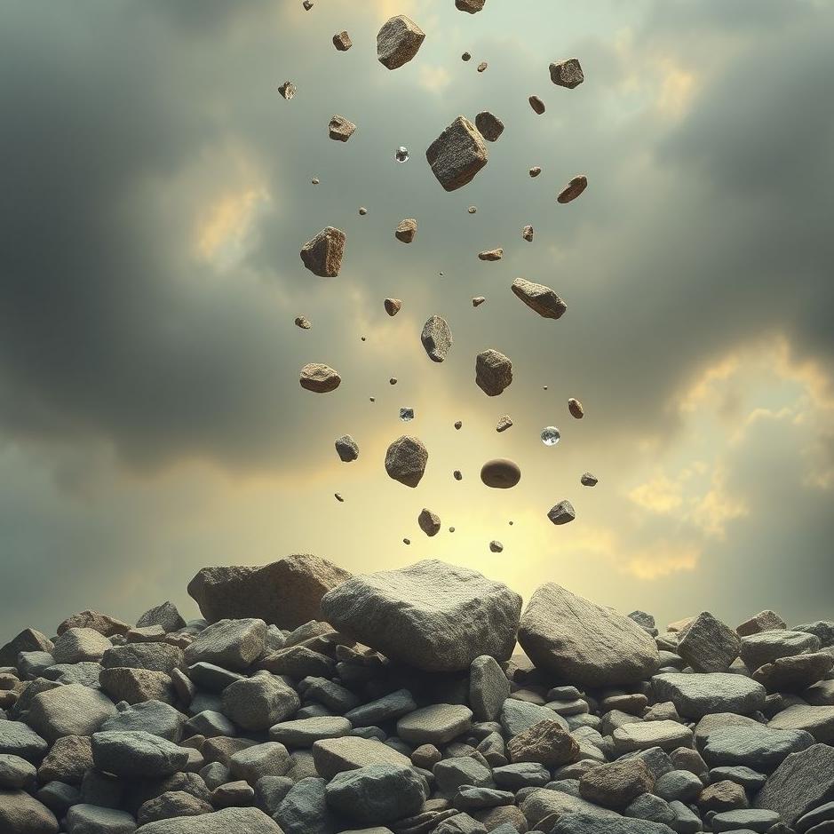 Dream : Stones falling from the air in a dream