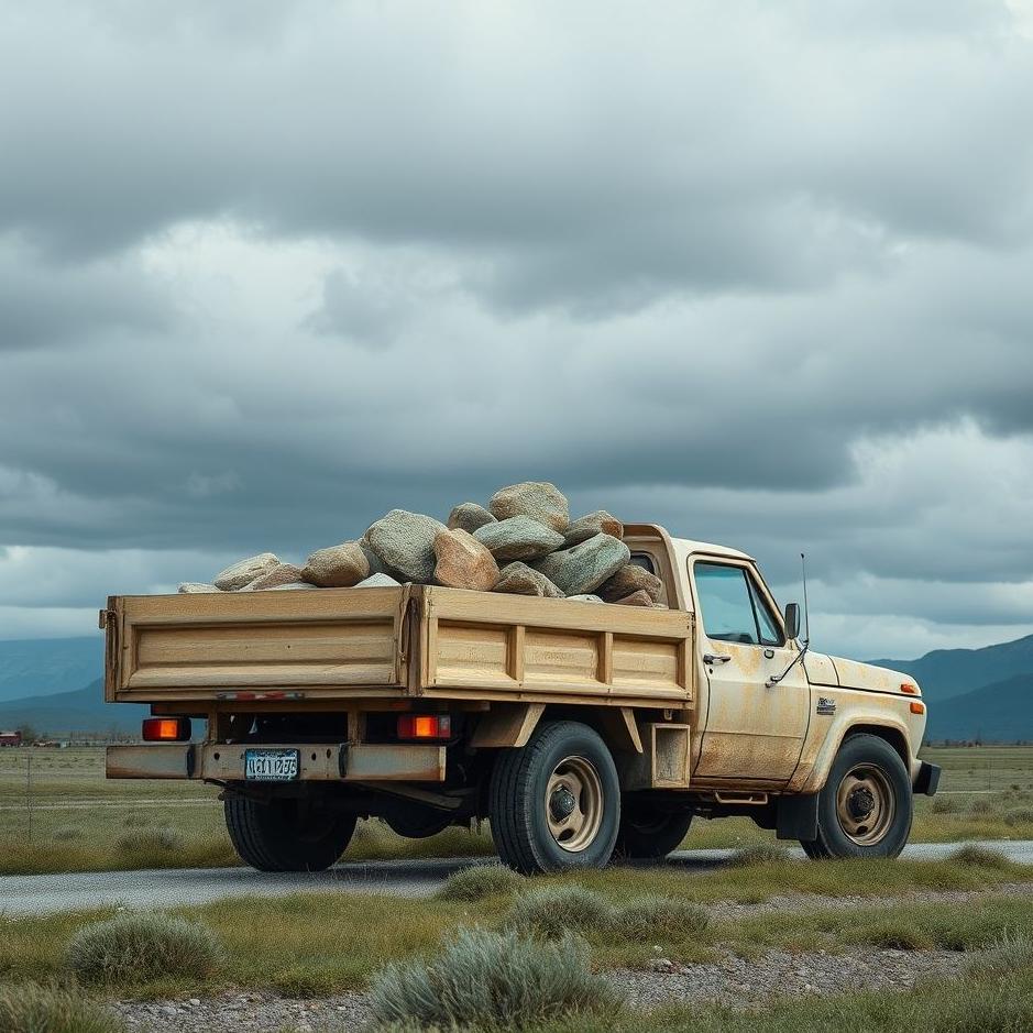 Dream : Stones in a truck in a dream