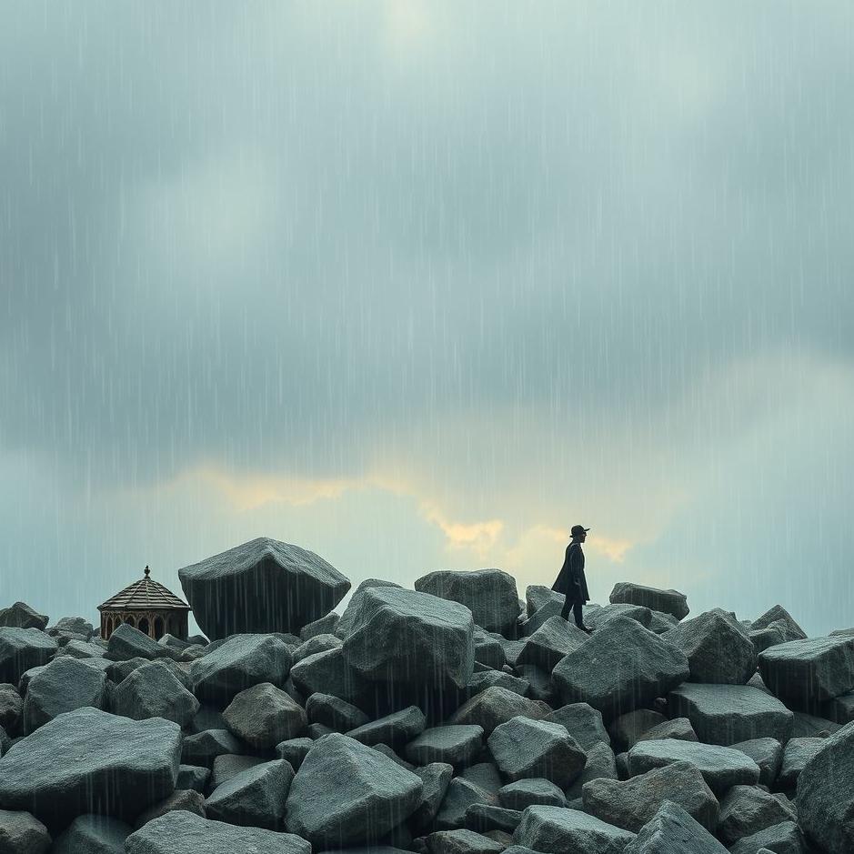 Dream : Stones raining down on people in a dream