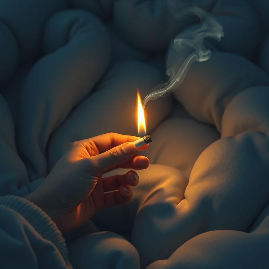 Dream : Stopping a cigarette in a dream