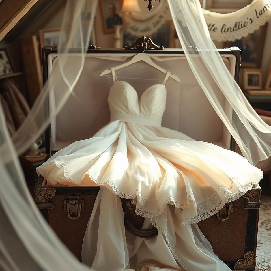 Dream : Storing a wedding dress in a dream