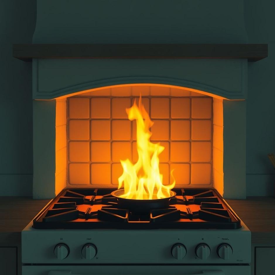 Dream : Stove being lit in a dream