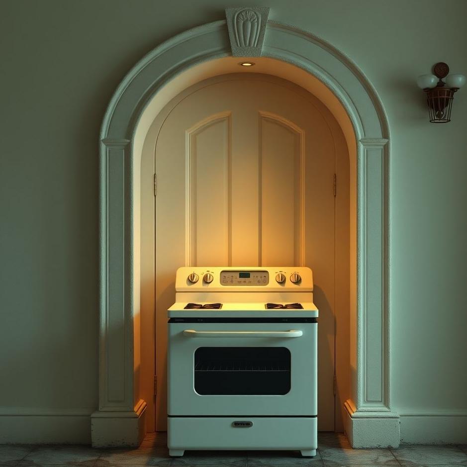 Dream : Stove in front of the door in a dream