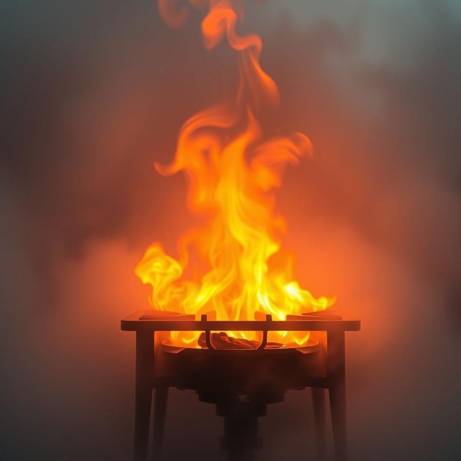 Dream : Stove on fire in a dream