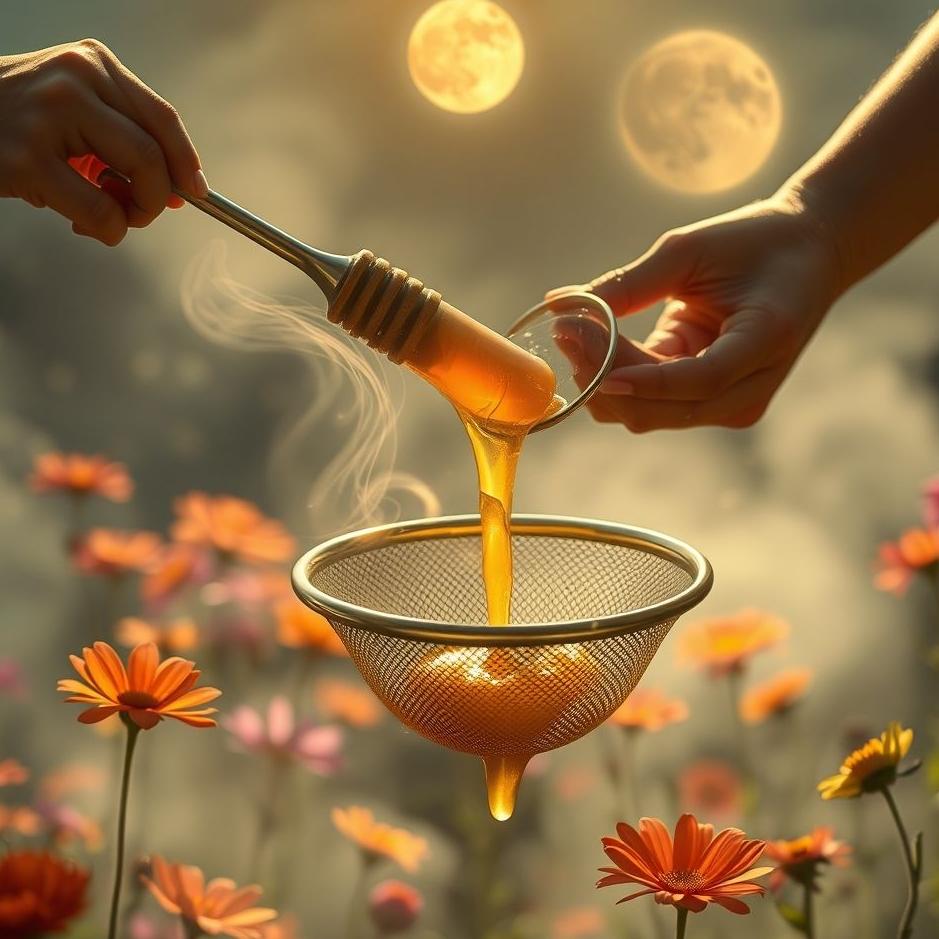 Dream : Straining honey in a dream