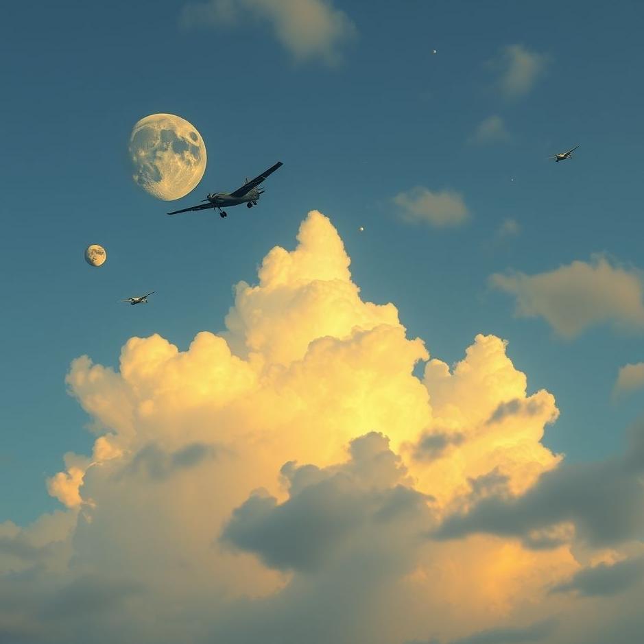 Dream : Strange things in the sky in a dream