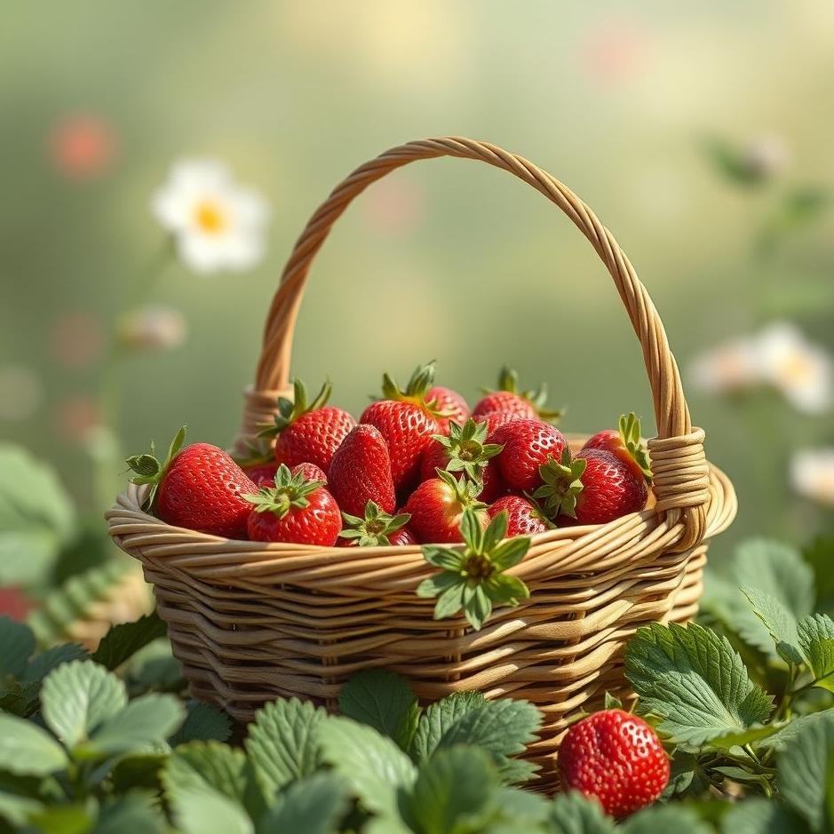 Dream : Strawberries in a basket in a dream