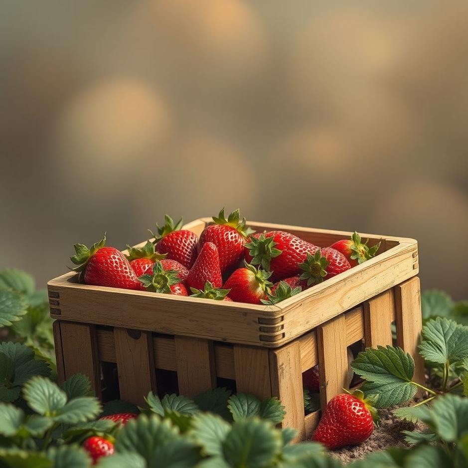 Dream : Strawberries in a crate in a dream