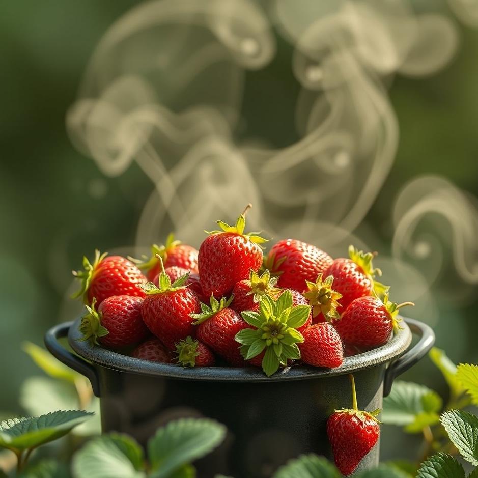 Dream : Strawberries in a pot in a dream