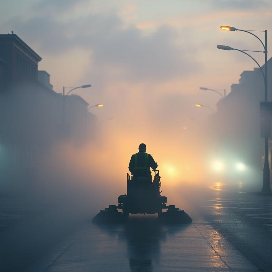 Dream : Street sweeper in a dream