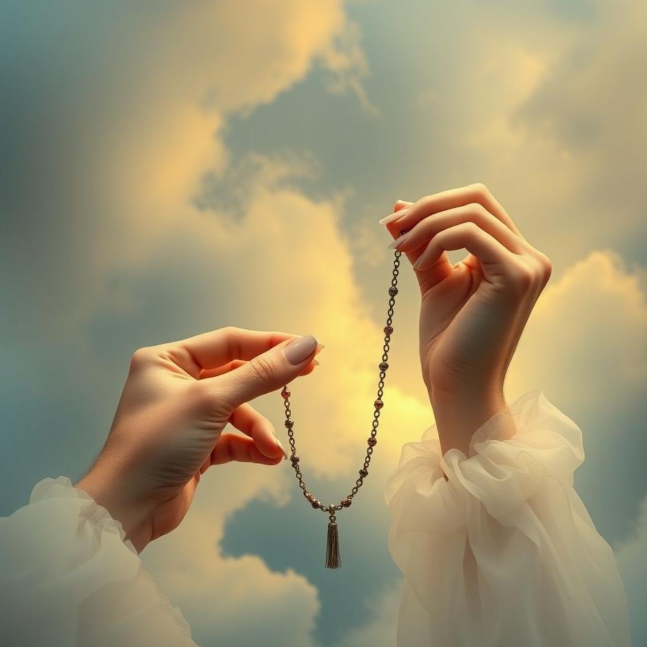 Dream : Stringing a necklace in a dream