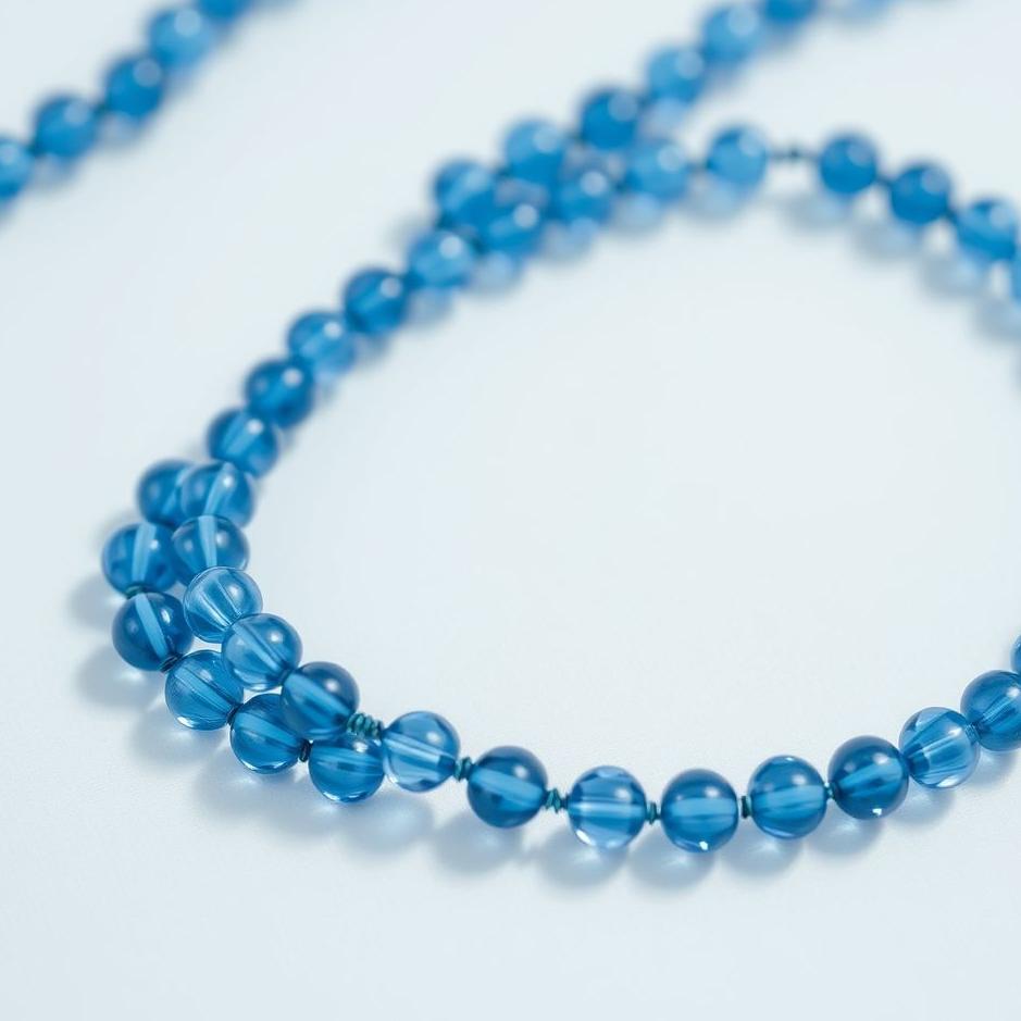 Dream : Stringing blue beads in a dream