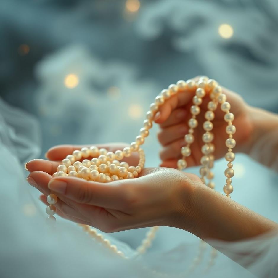 Dream : Stringing pearl beads in a dream