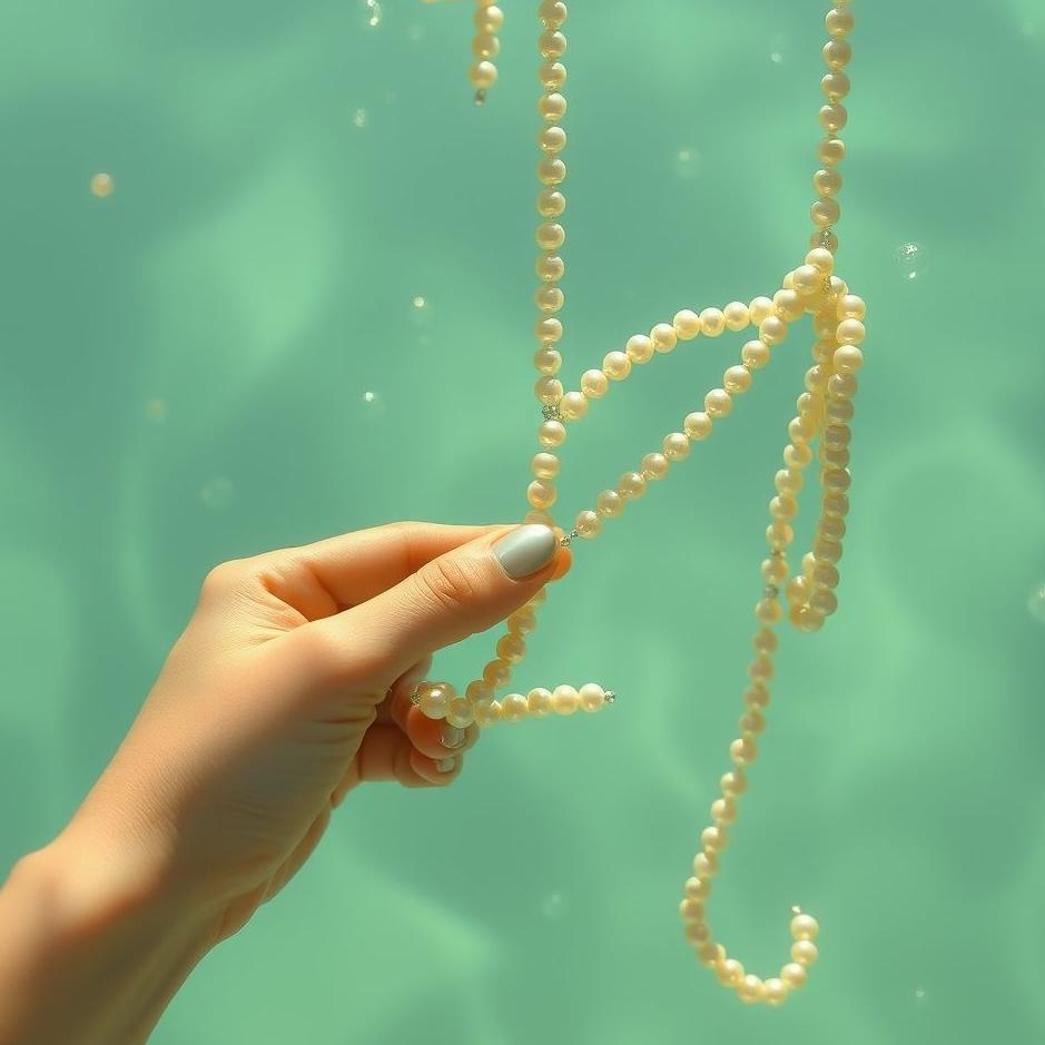 Dream : Stringing pearls in a dream