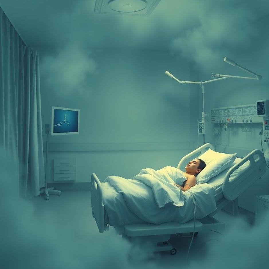 Dream : Struggling in a hospital in a dream