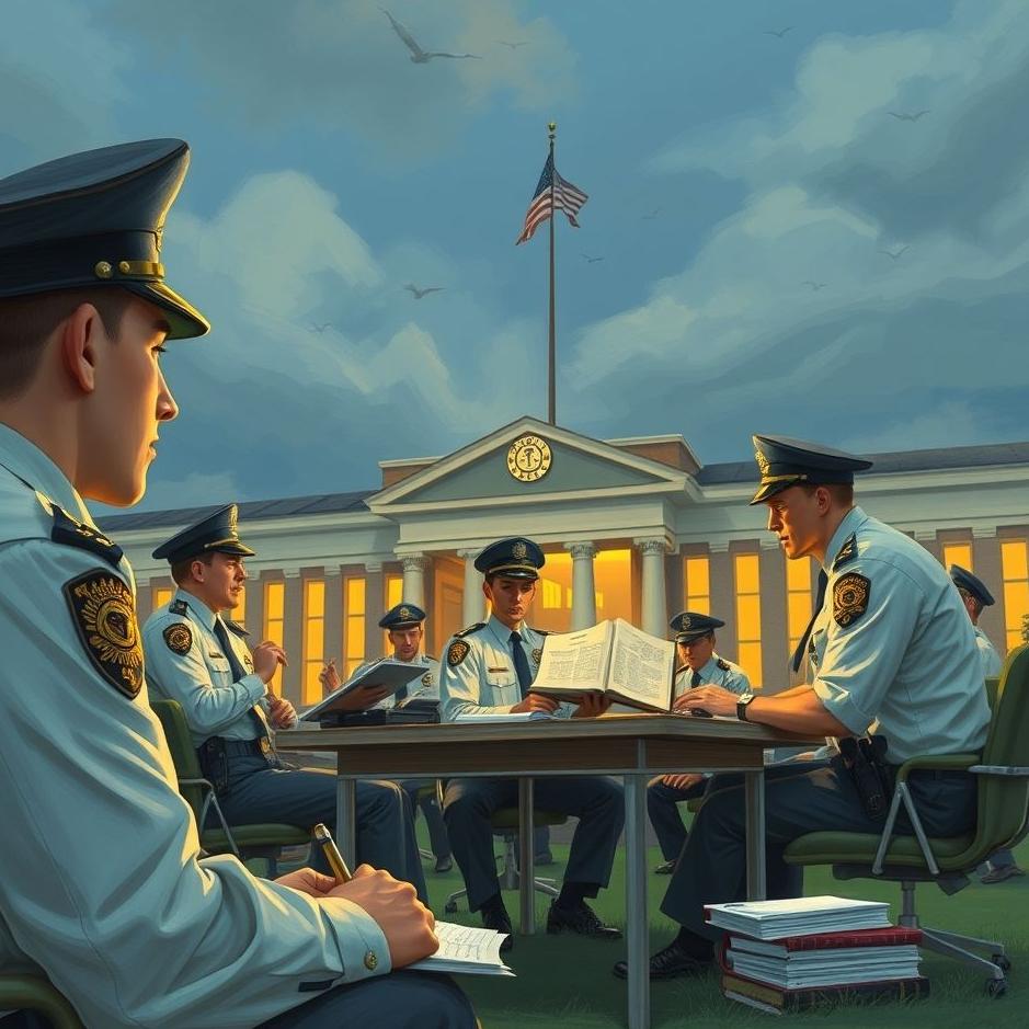 Dream : Studying at the police academy in a dream