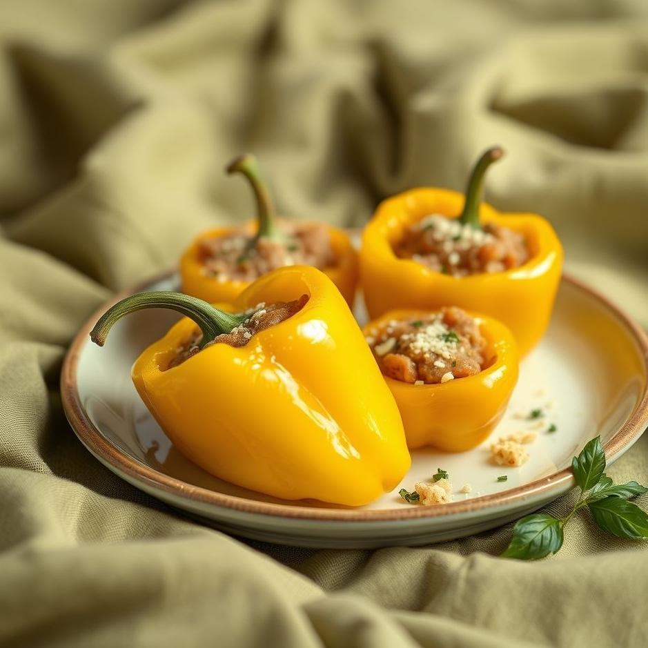 Dream : Stuffed yellow peppers in a dream