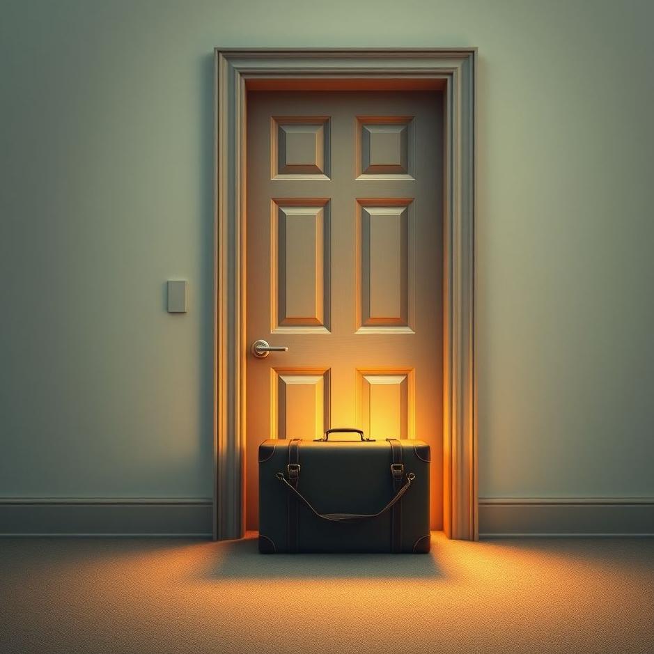 Dream : Suitcase at the door in a dream