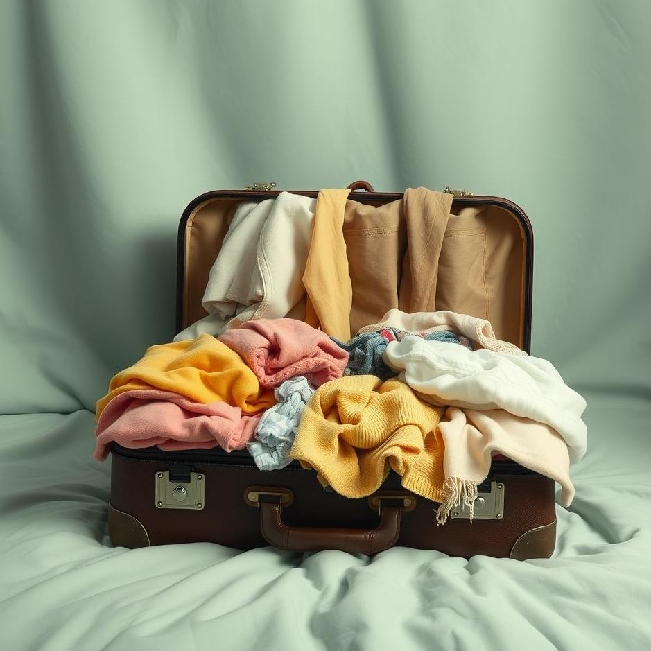Dream : Suitcase full of dirty laundry in a dream