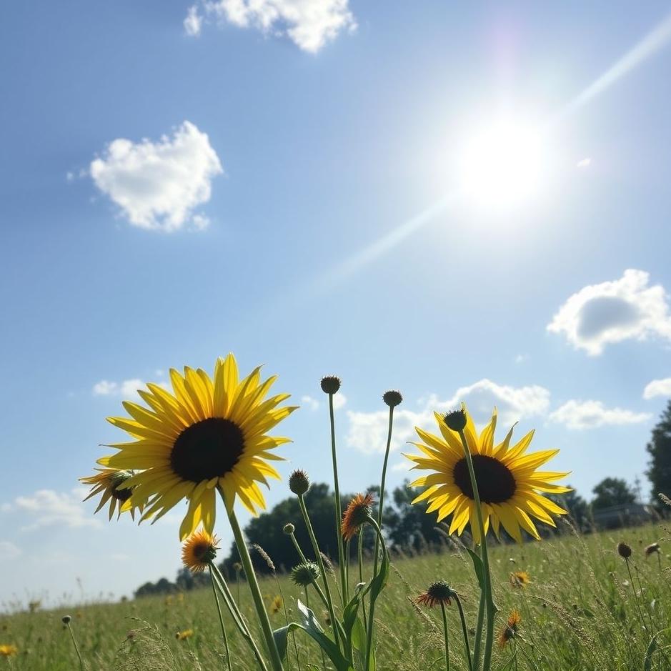 Dream : Sunny and beautiful weather in a dream