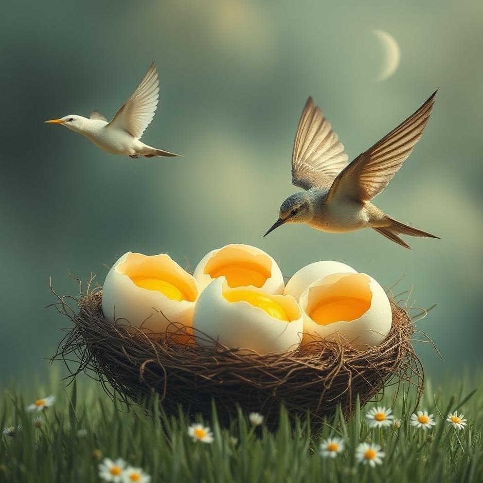 Dream : Swallow eggs in a dream