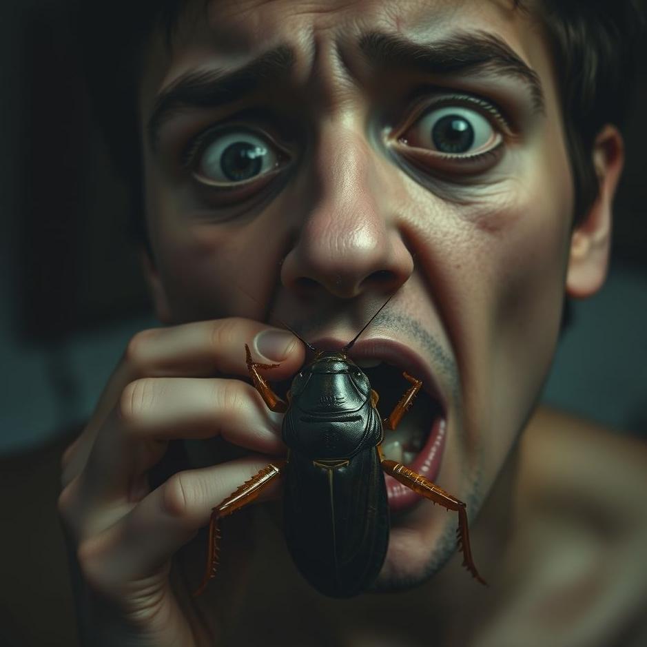 Dream : Swallowing a cockroach in a dream