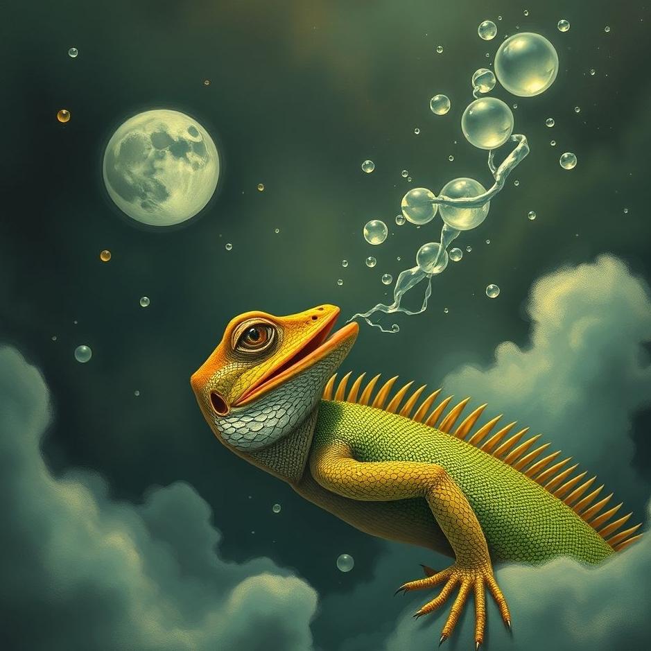Dream : Swallowing a lizard in a dream