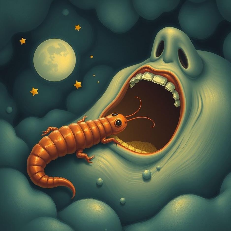 Dream : Swallowing a maggot in a dream