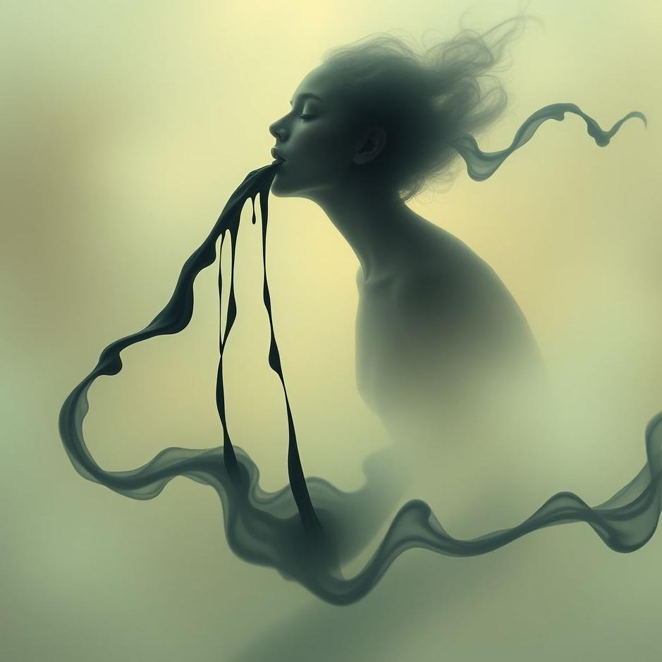 Dream : Swallowing ink in a dream