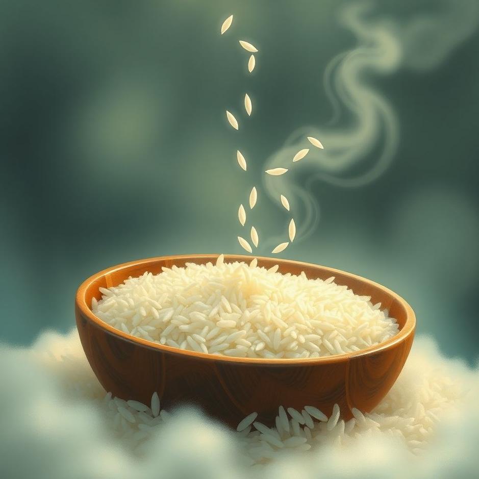 Dream : Swallowing rice in a dream