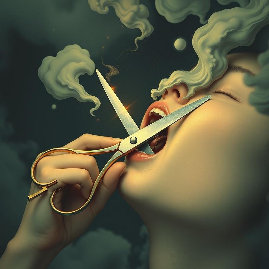 Dream : Swallowing scissors in a dream