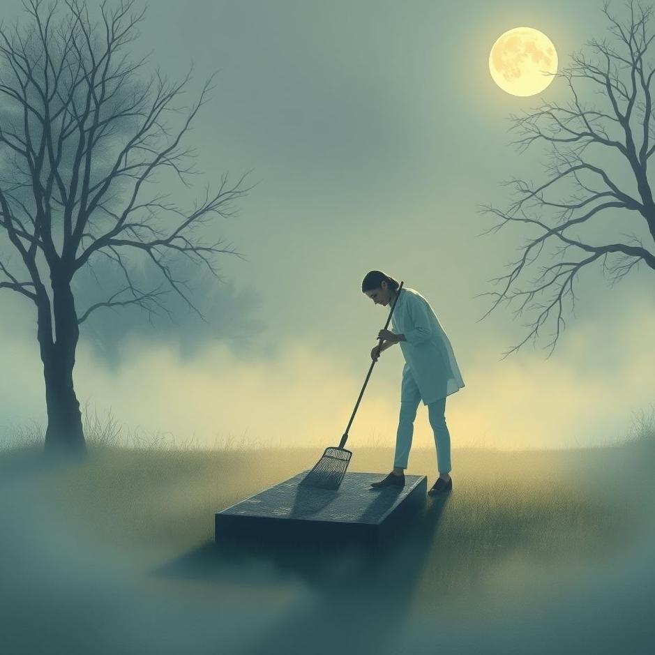 Dream : Sweeping a grave in a dream