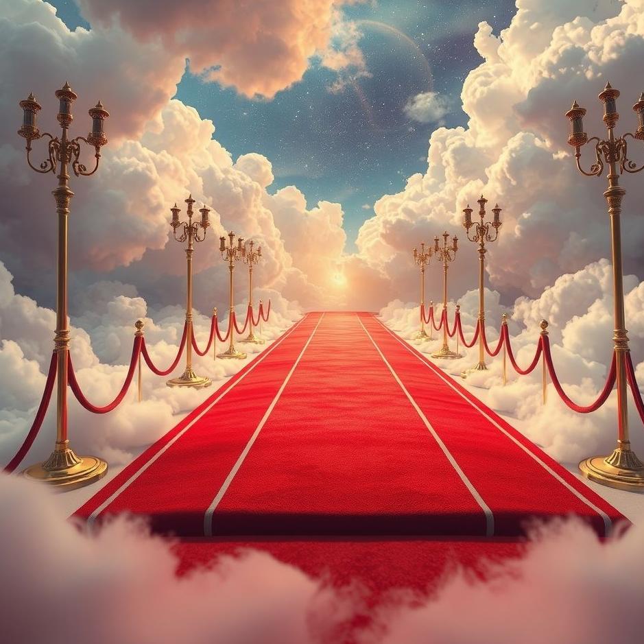 Dream : Sweeping a red carpet in a dream
