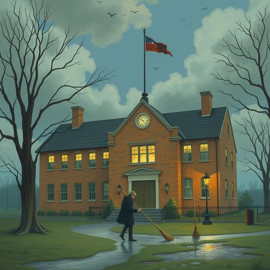 Dream : Sweeping a school in a dream