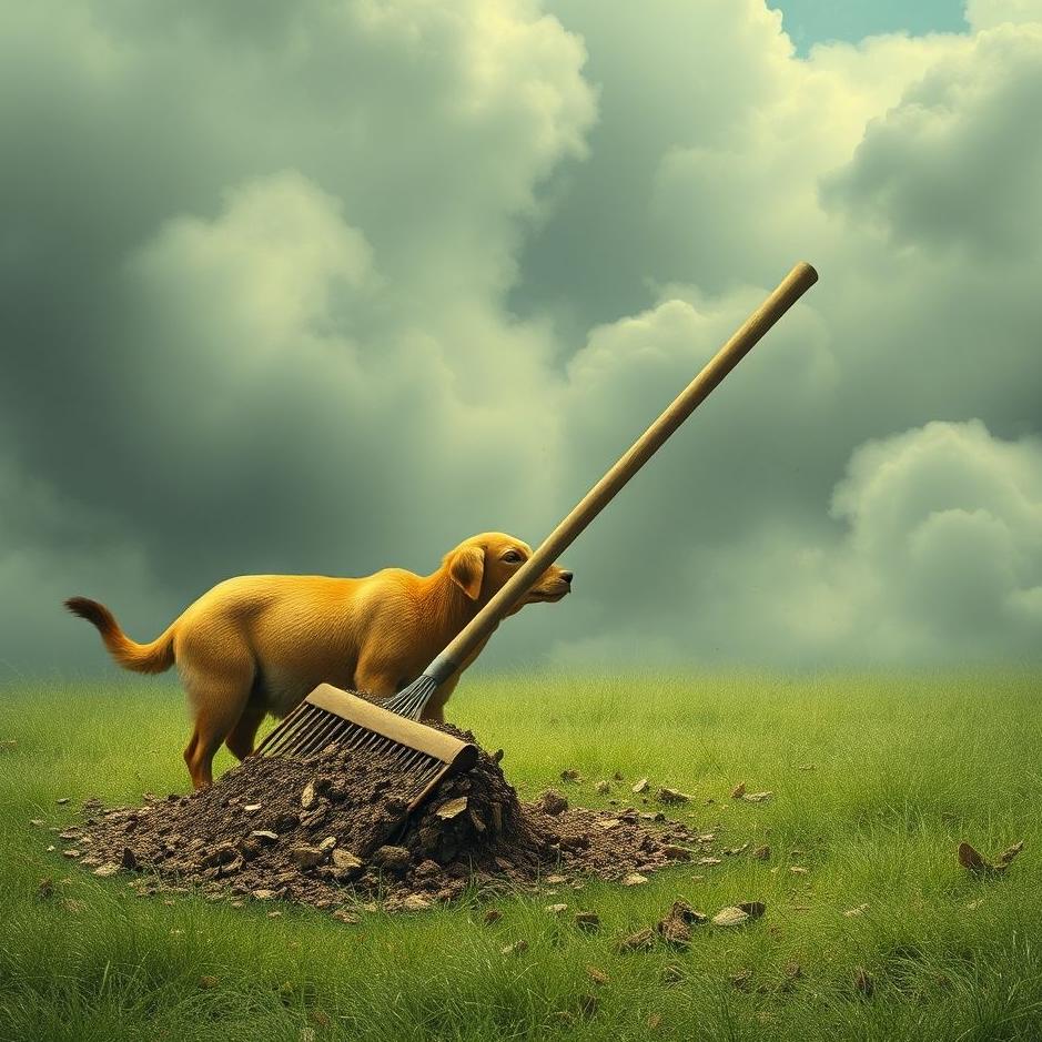 Dream : Sweeping animal droppings in a dream