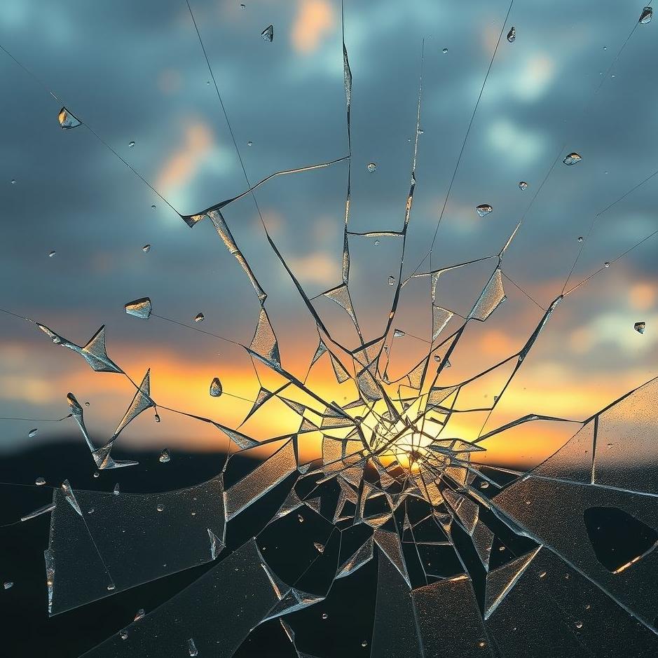 Dream : Sweeping broken glass in a dream