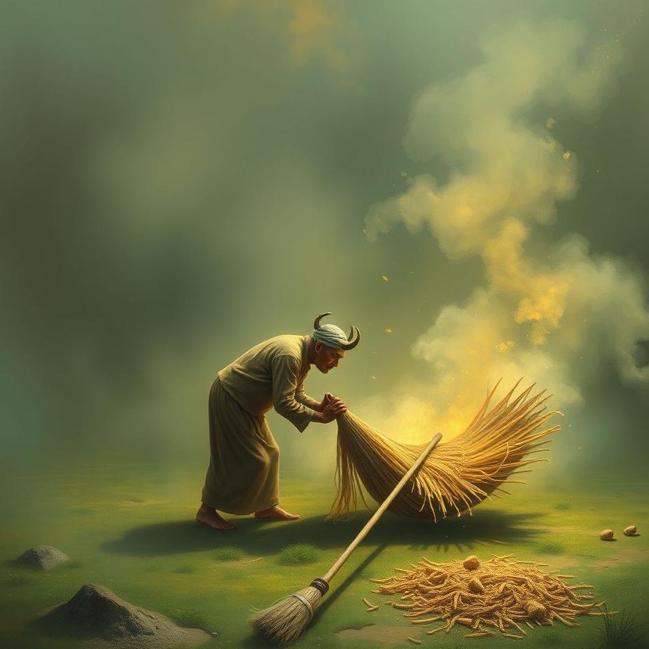 Dream Dictionary : Sweeping dung in a dream