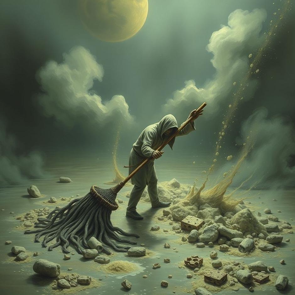 Dream : Sweeping human filth in a dream