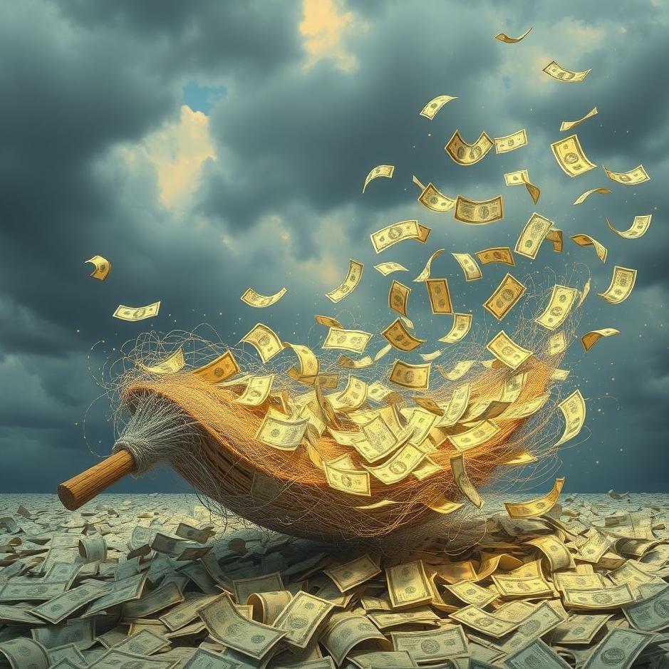 Dream : Sweeping money in a dream