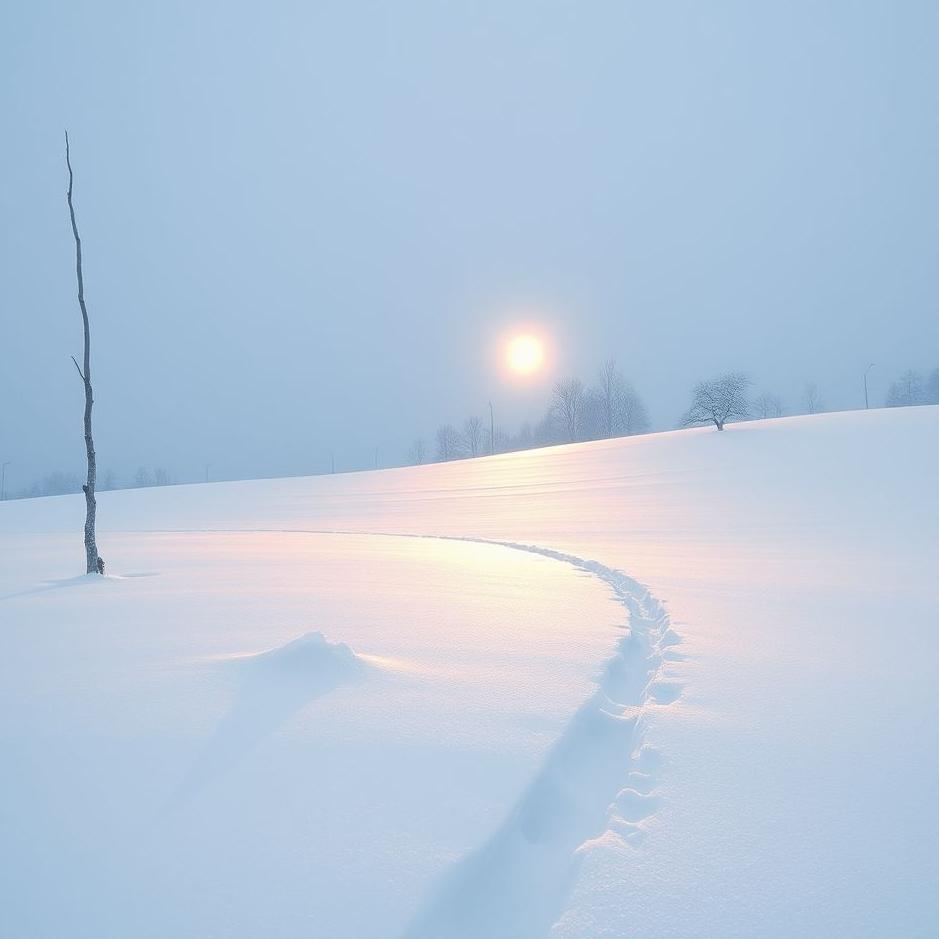 Dream : Sweeping snow in a dream