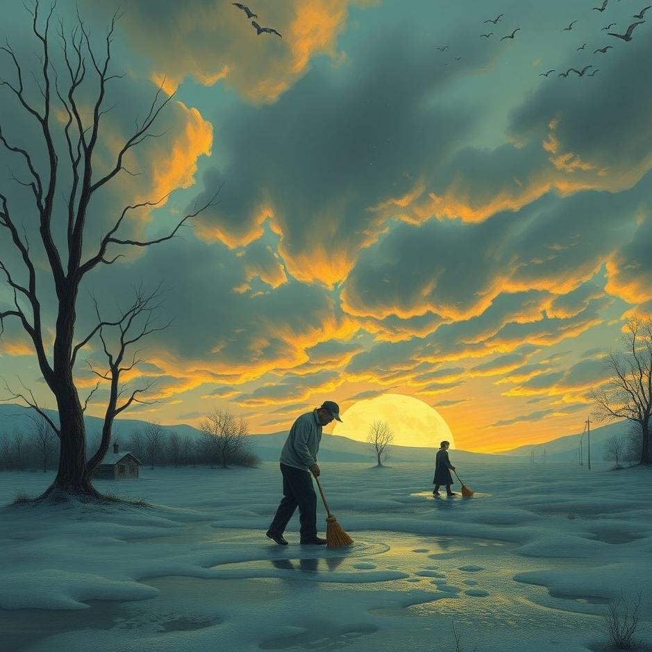 Dream : Sweeping the place in a dream