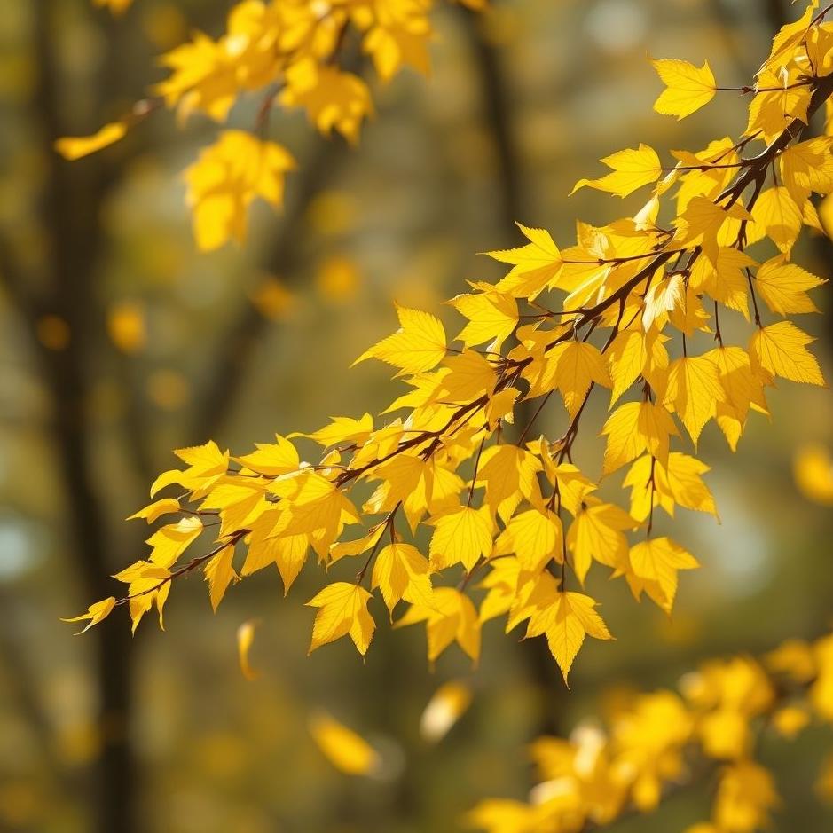 Dream : Sweeping yellow leaves in a dream