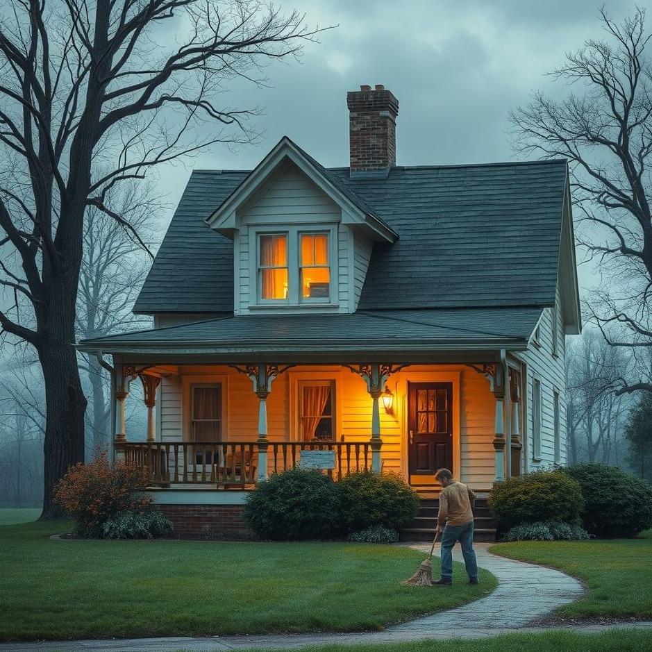 Dream : Sweeping your old neighbor's house in a dream
