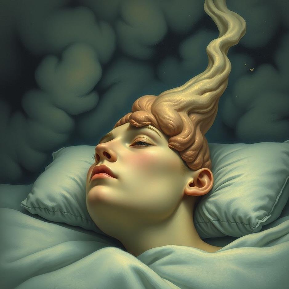 Dream : Swelling on one's own head in a dream