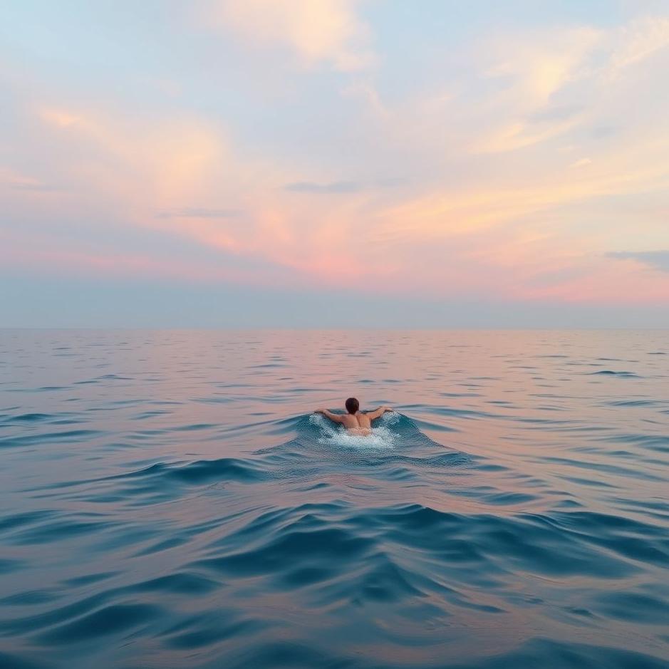 Dream : Swimming across the ocean in a dream
